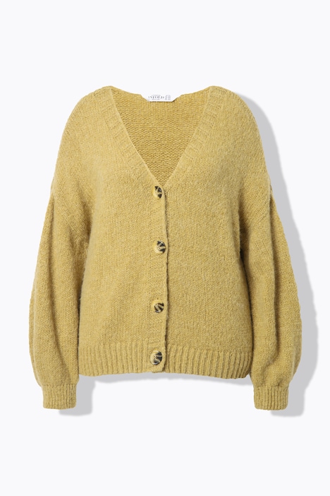 Strickjacke, Oversize Shape, Ballon-Langarm