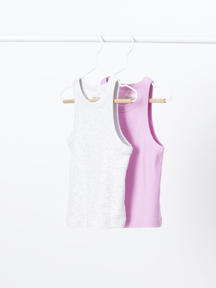 Conjunto com 2 regatas - Rosa Lilás
