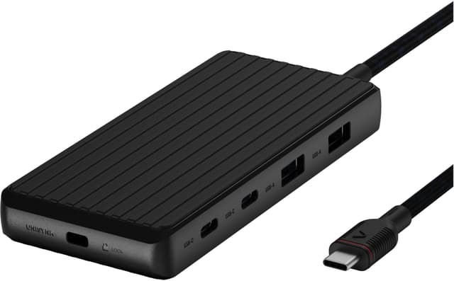 Unisynk 9-port 4K 100W USB-C hub (sort)