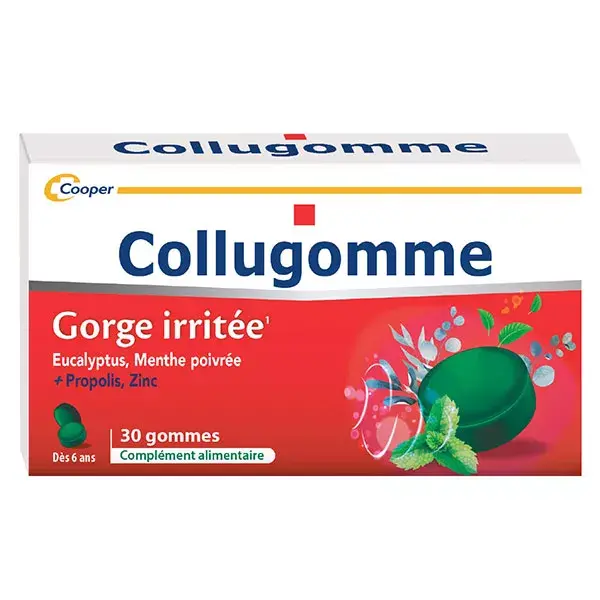 Cooper Collugumme Eucalipto Hortelã-pimenta 30 gomas