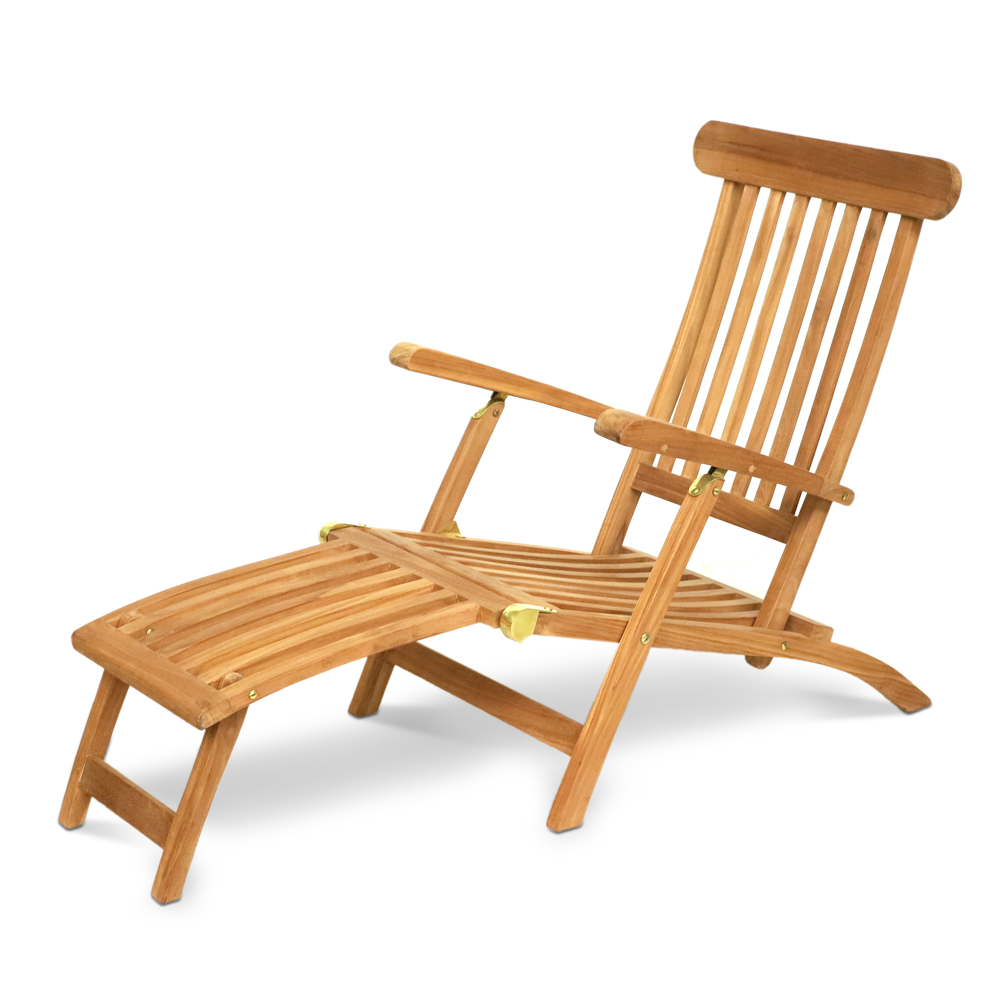 Deckchair aus Teak, natur, L 155 cm, B 66 cm, H 100 cm günstig bestellen