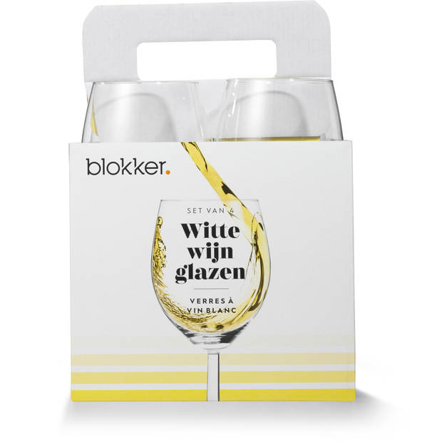 Blokker Puglia witte wijnglazen - set van 4 - 38cl
