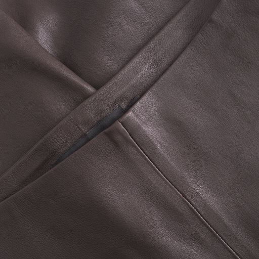 Depeche Aya Leather Leggings, Chocolate, 40