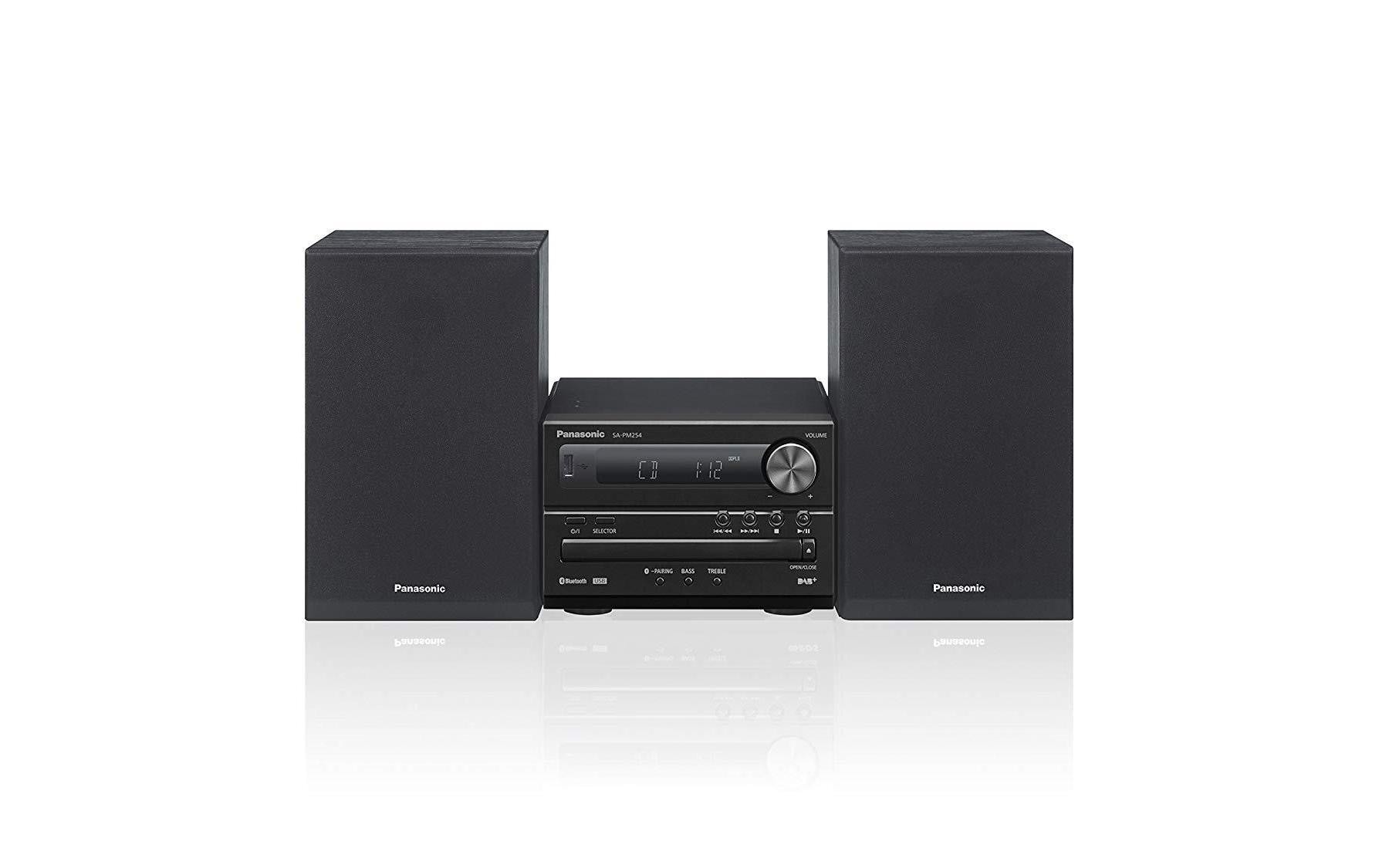 Panasonic Microanlage »SC-PM254 Schwarz« (Bluetooth Digitalradio (DAB+) | FM-Tuner )