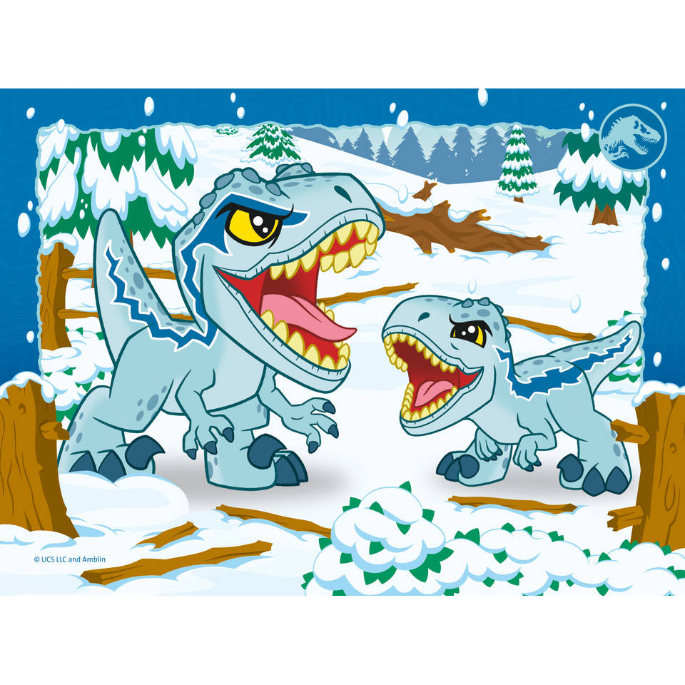 Ravensburger Jurassic World Explorers 4-in-1 puzzelset - 12 + 16 + 20 + 24 stukjes