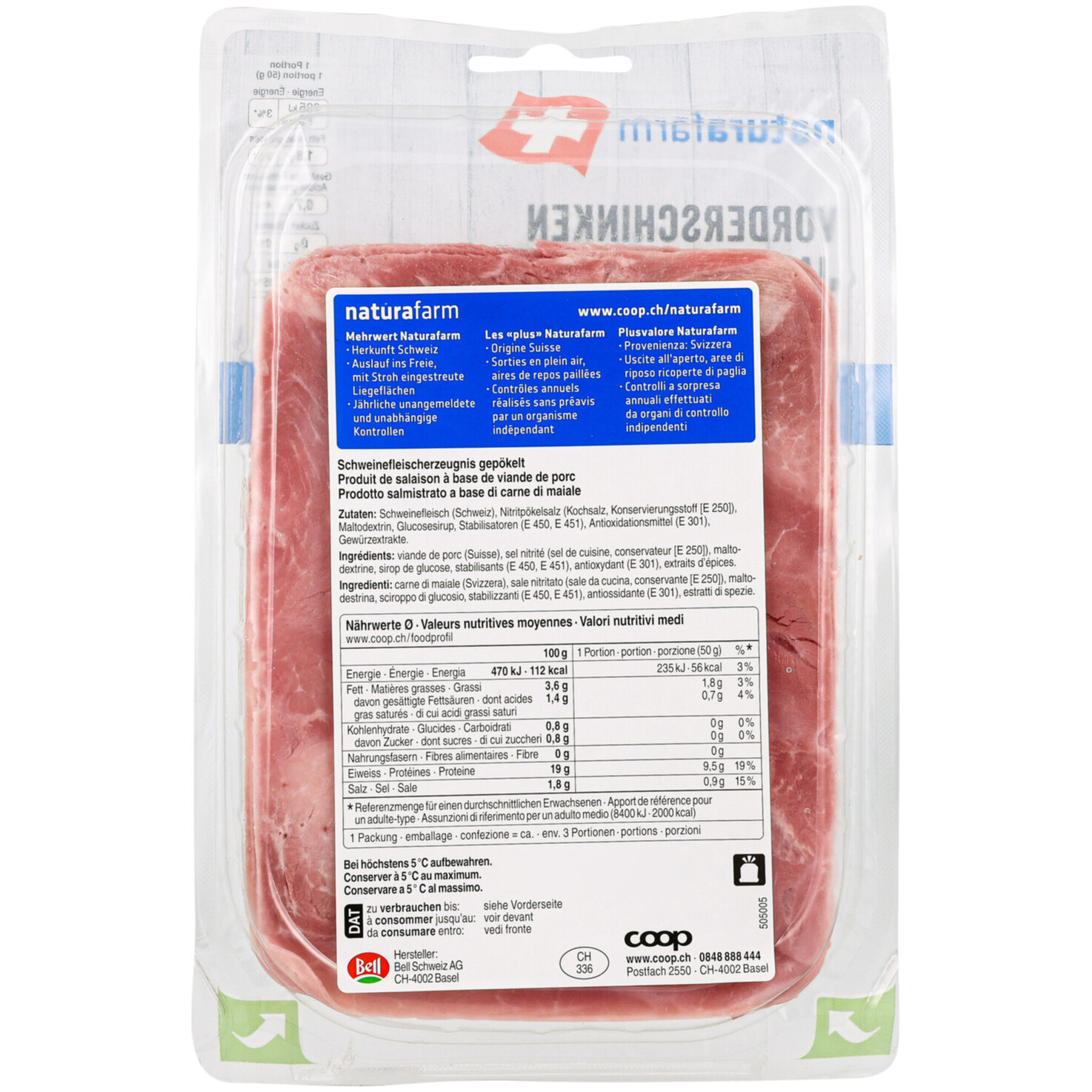Naturafarm Vorderschinken ca. 150g
