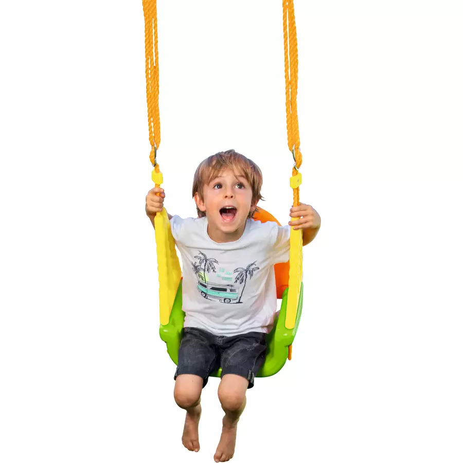beluga Baby- und Kinderschaukel Swingolino 3 in 1 grüngelb