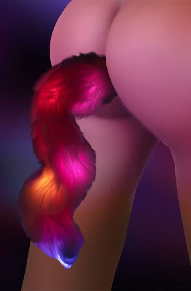 Taboom LED Unicorn Tail & Buttplug Analplugg med hale
