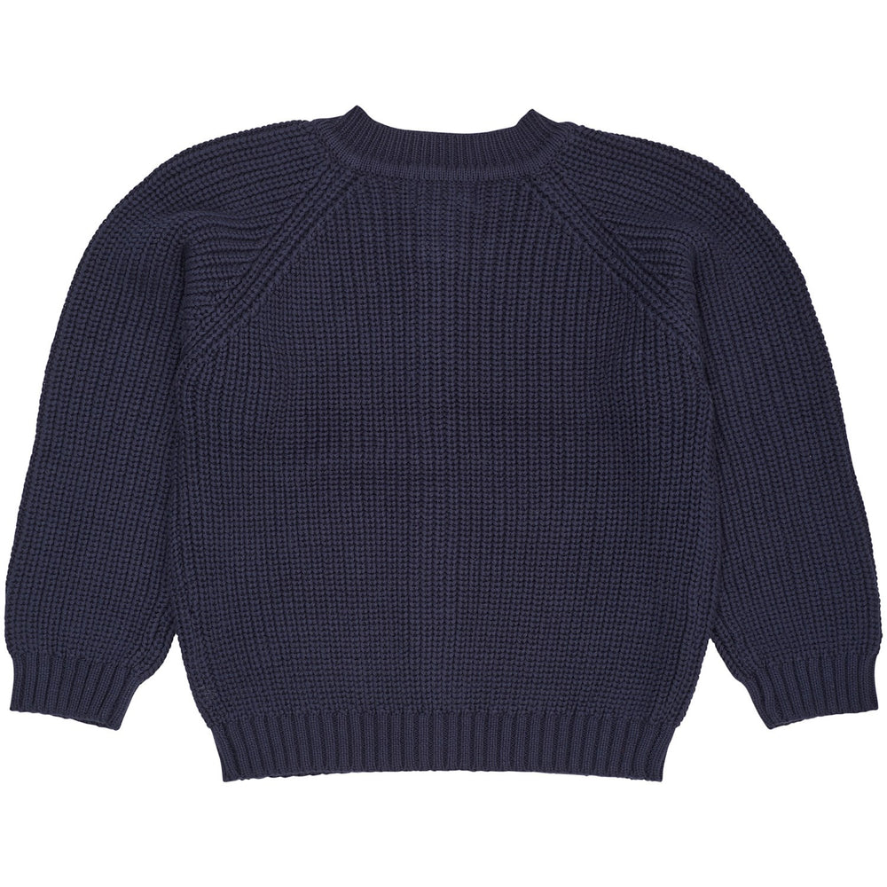 Køb COPENHAGEN COLORS Navy Strikket Classic Rib Cardigan