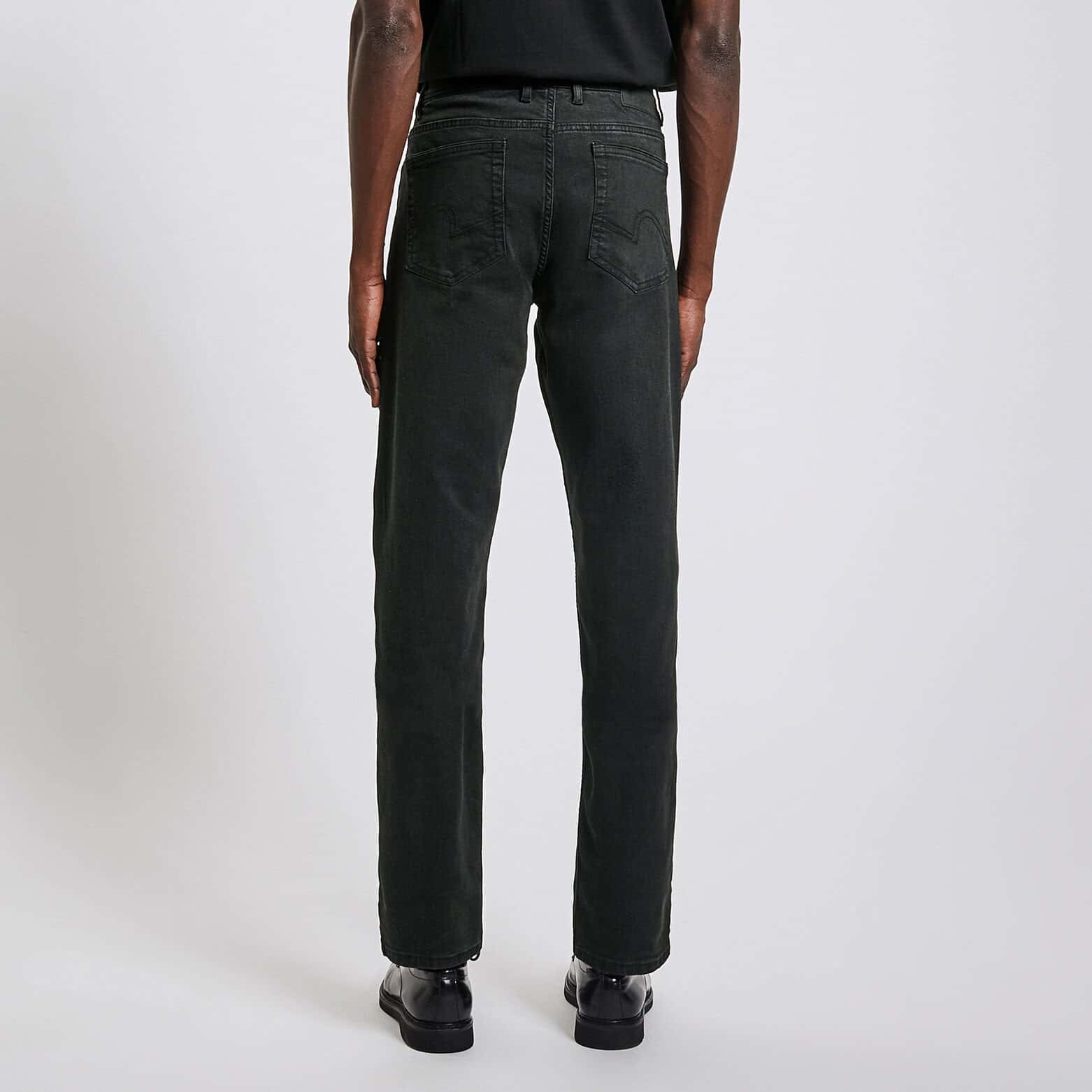 Jean regular en coton et polyester recyclés waterl Noir