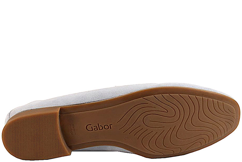 GABOR LOAFERS I STØVET BLÅT RUSKIND