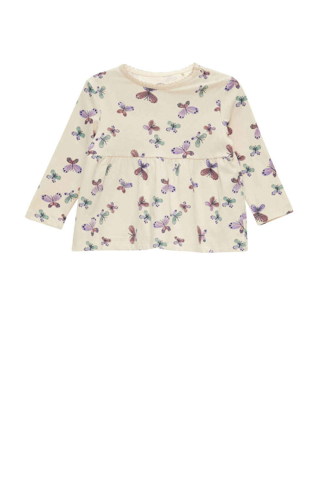 s.Oliver baby longsleeve met all over print ecru