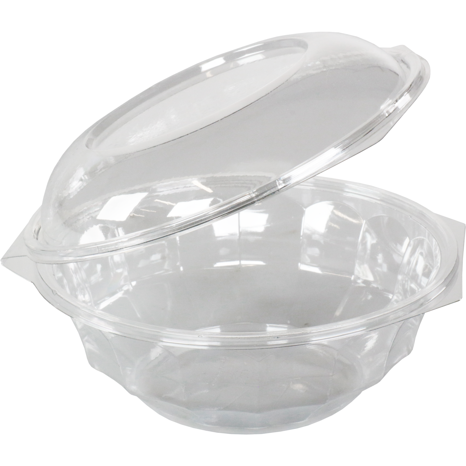Bowl, saladebowl, PET, 1000ml, rond, transparant