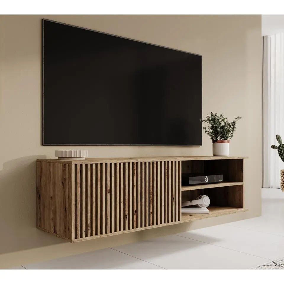 Meubella - TV-Meubel Evy - Eiken - 150 cm