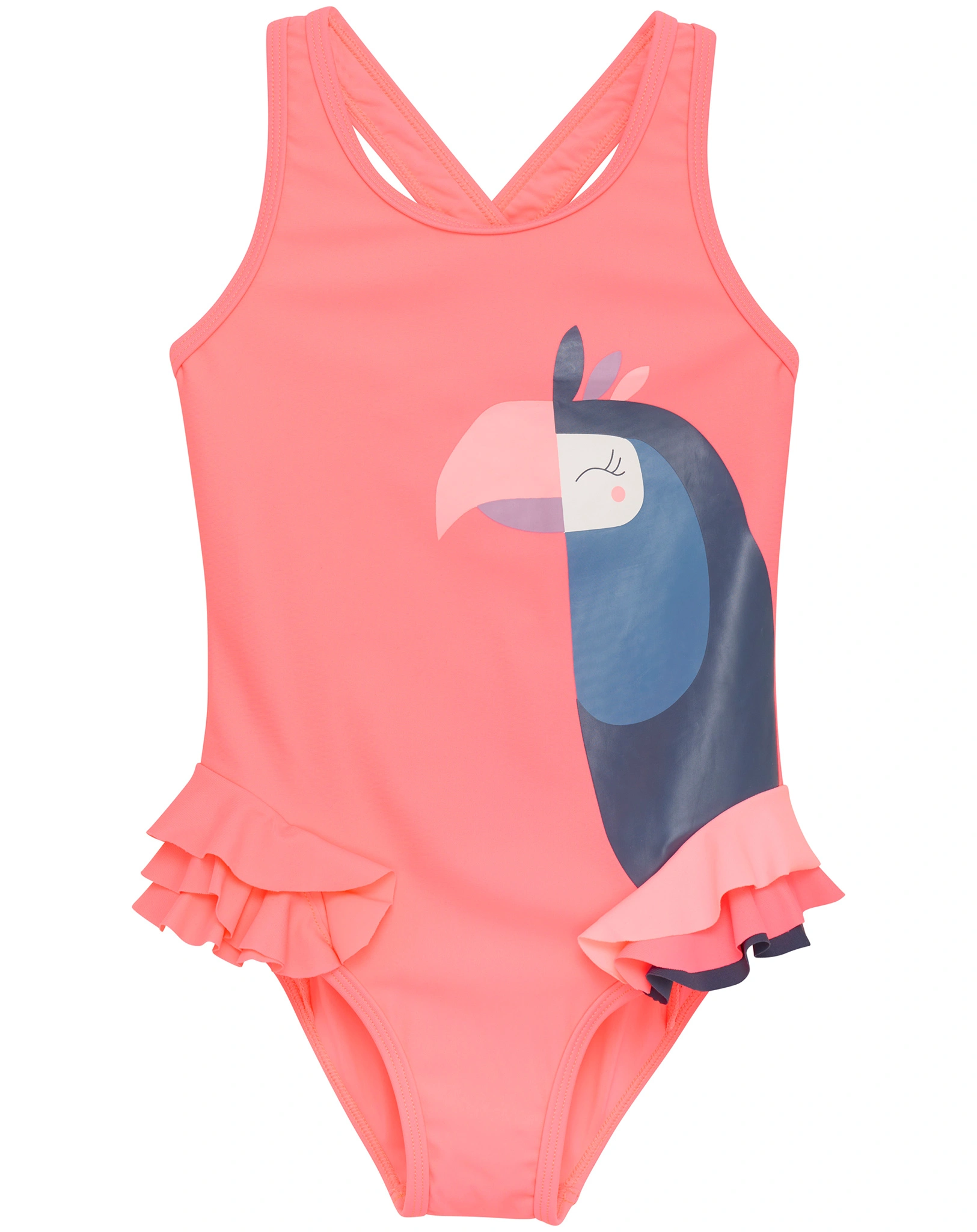Badeanzug COCKATOO in neon coral