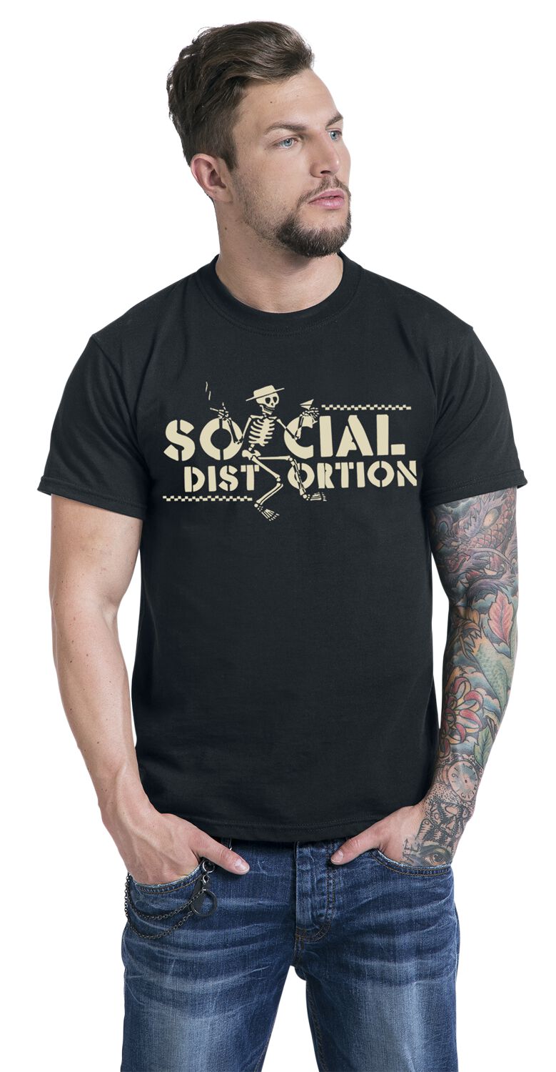 Checkered Skellie | Social Distortion T-Shirt Manches courtes