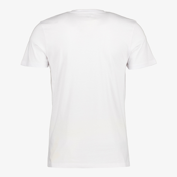 Unsigned heren T-shirt wit katoen ronde hals