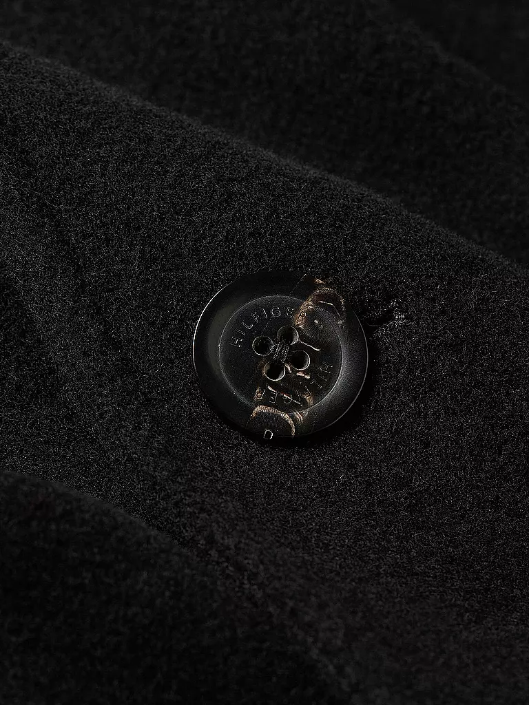 TOMMY HILFIGER Wollmantel schwarz