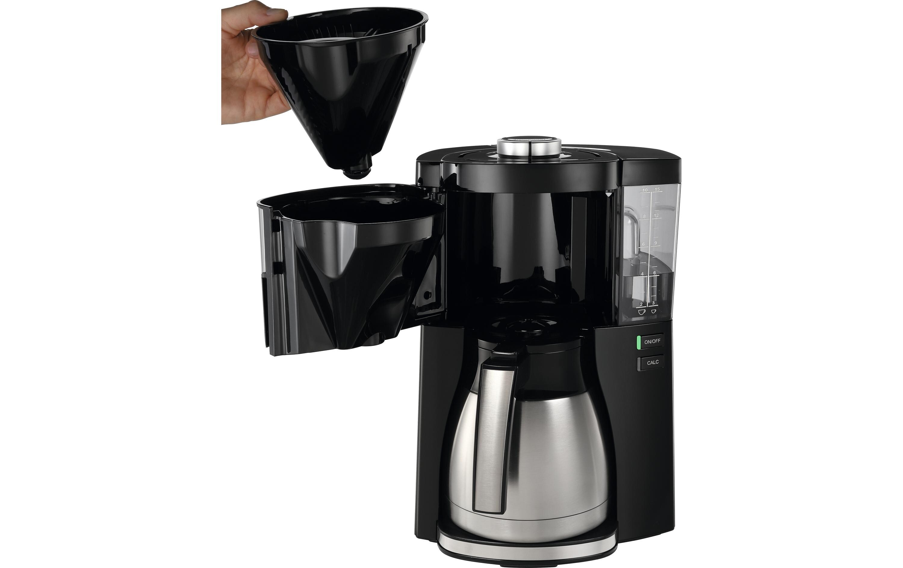 Filterkaffeemaschine Look Therm Perfection Schwarz<br>Kannendeckel mit komfortabler Easy Click Funktion