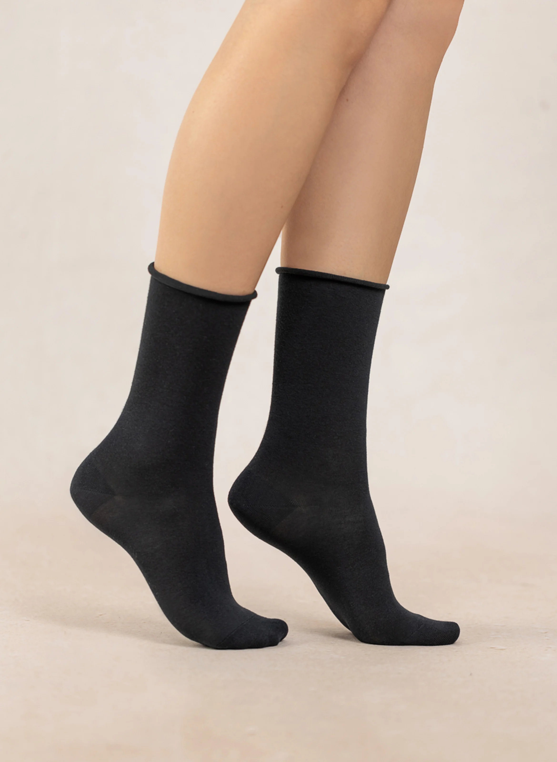 Chaussettes veloutées | Noir