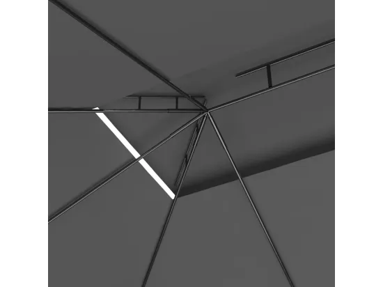 Belvédère 4x3x2,7 m Anthracite 160 g/m²