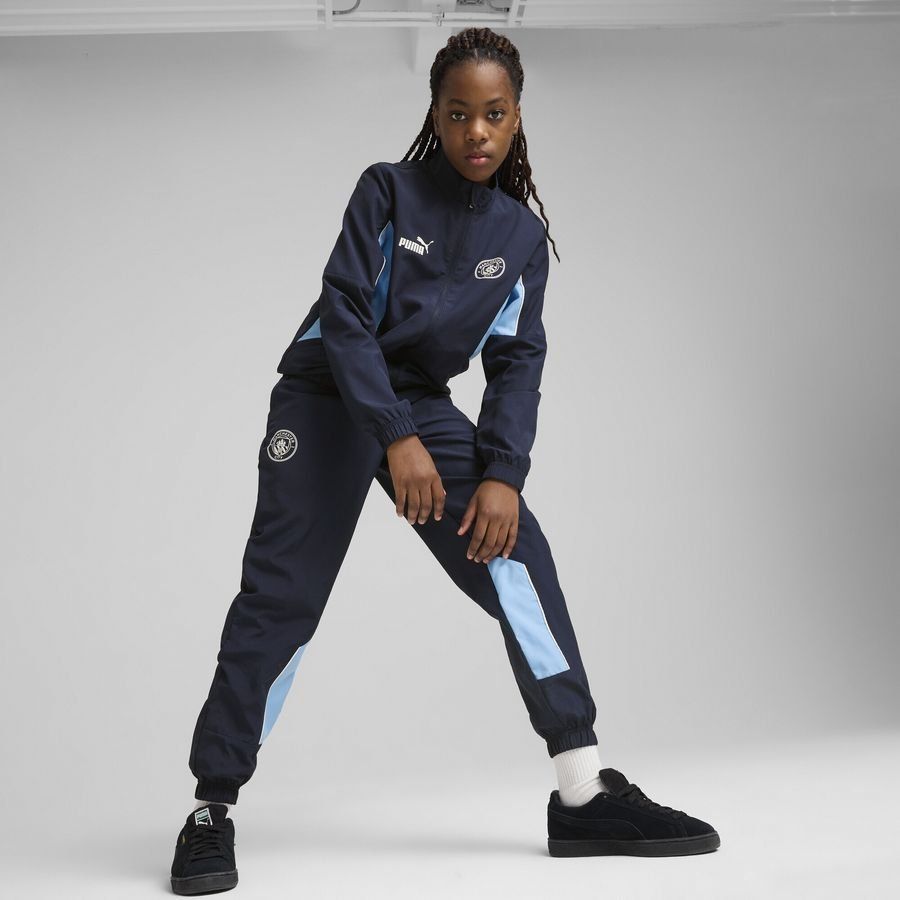 MCFC ftblARCHIVE Pant Jr PUMA Navy-Team Light Blue
