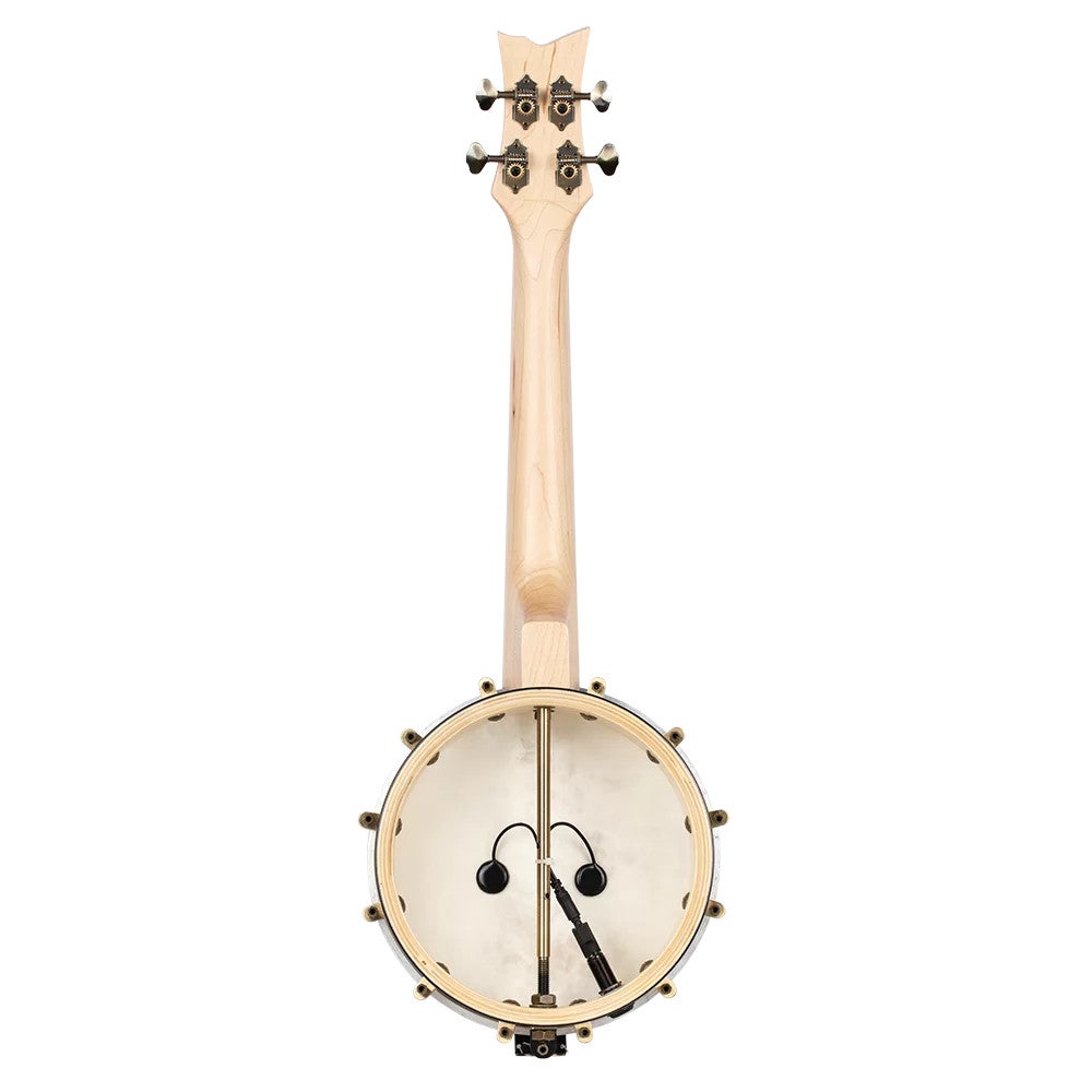 Ortega OUBJE90-MA-L Left-handed Banjolele Natural elektrisch-akoestische linkshandige banjolele