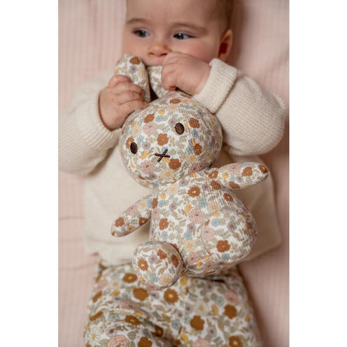 Peluche Miffy 25cm Vintage Flowers All Over - LITTLE DUTCH
