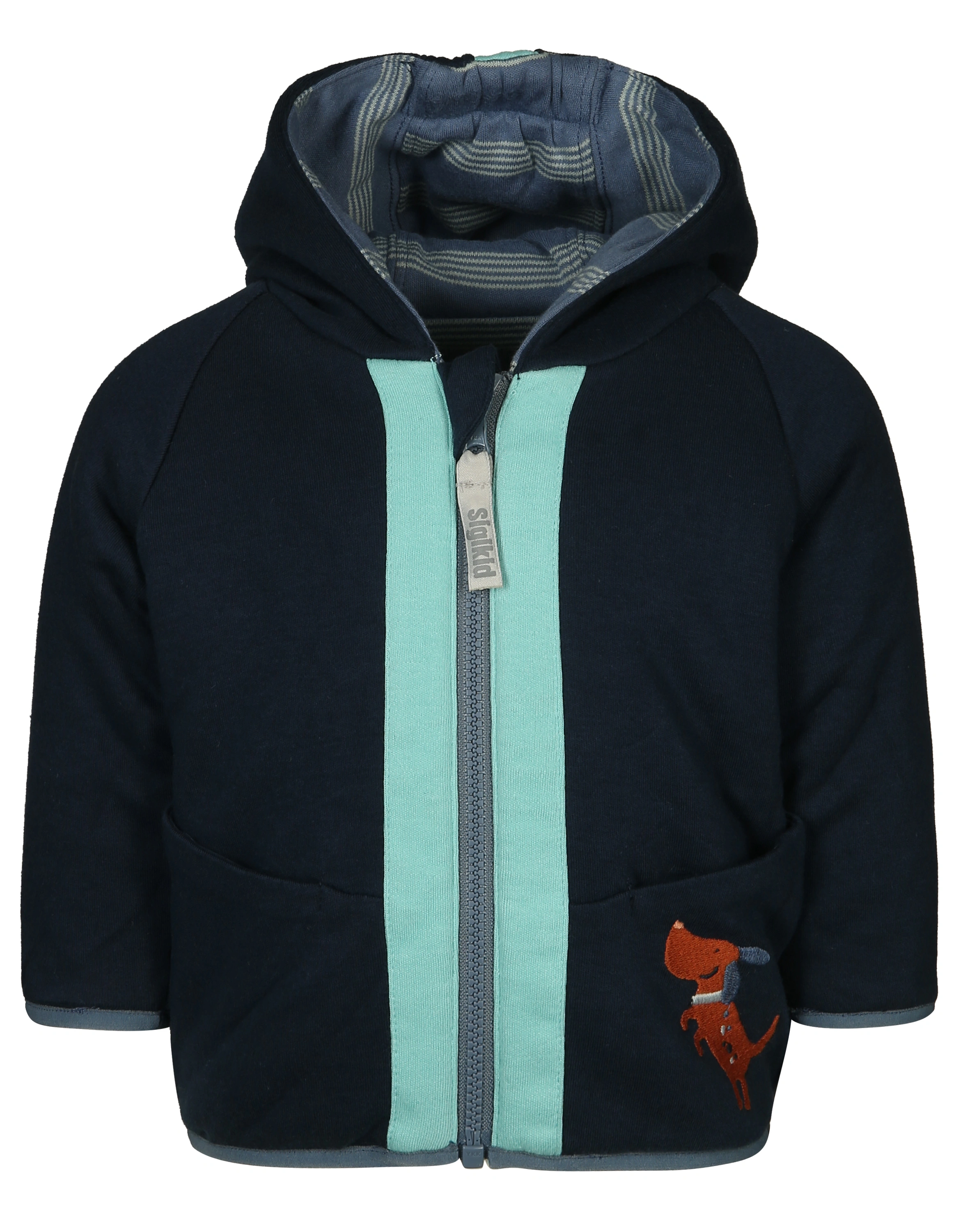 Kapuzenjacke HUND zum Wenden in blau