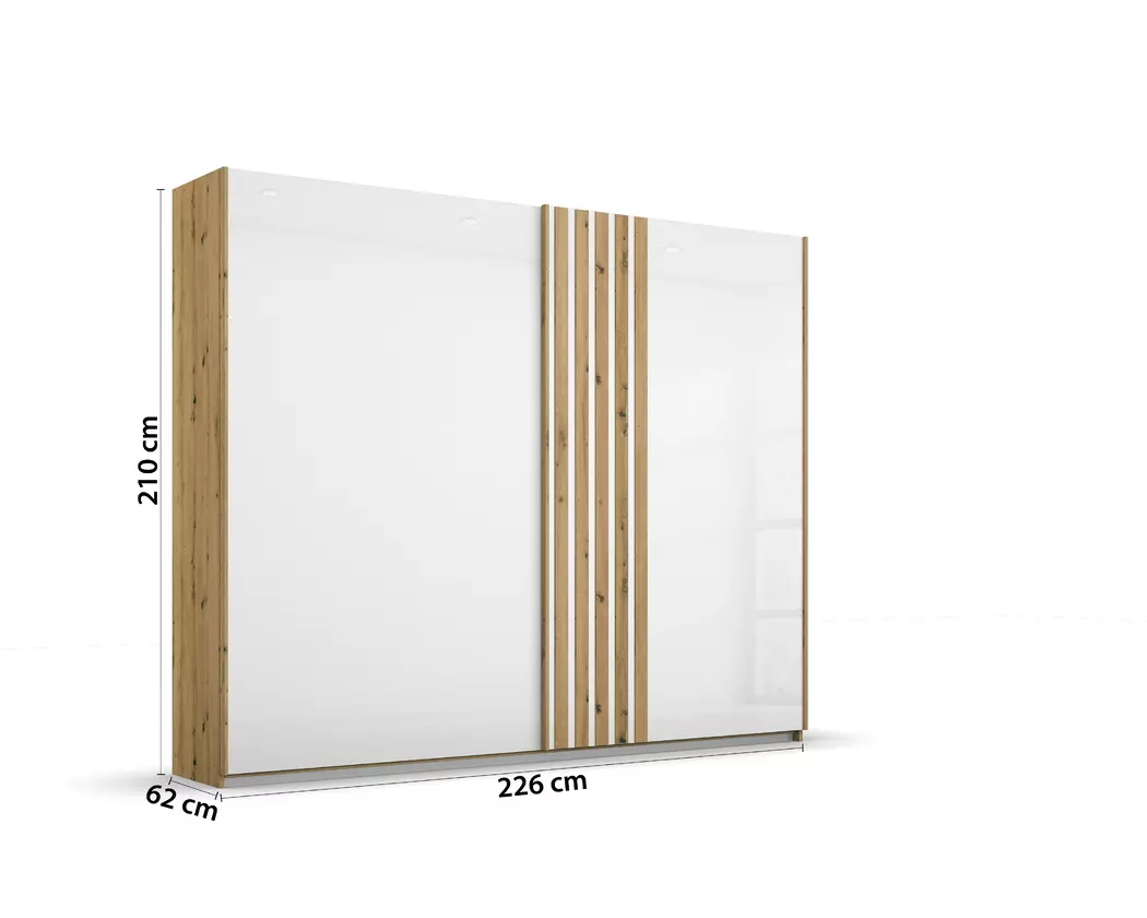 Schwebetürenschrank Moßbach 226 x 210 cm