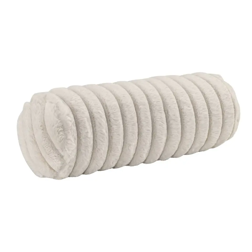 Sierkussenrol Bouke - zand - 42xØ15 cm