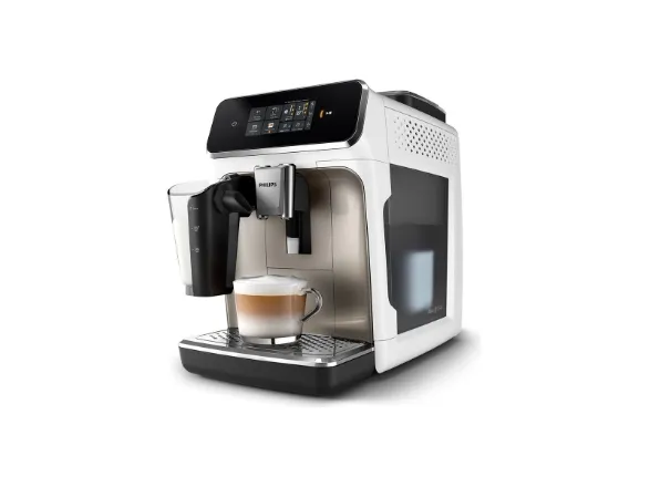 Philips Series 2300 EP2333 - Automatisk kaffemaskine med capuccinatore - 15 bar - hvid/krom