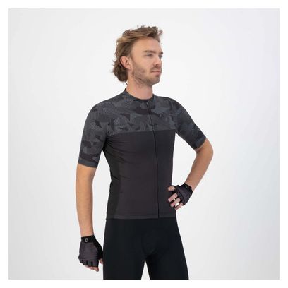 Maillot Manches Courtes Velo Rogelli Camo - Homme - Bleu/Gris