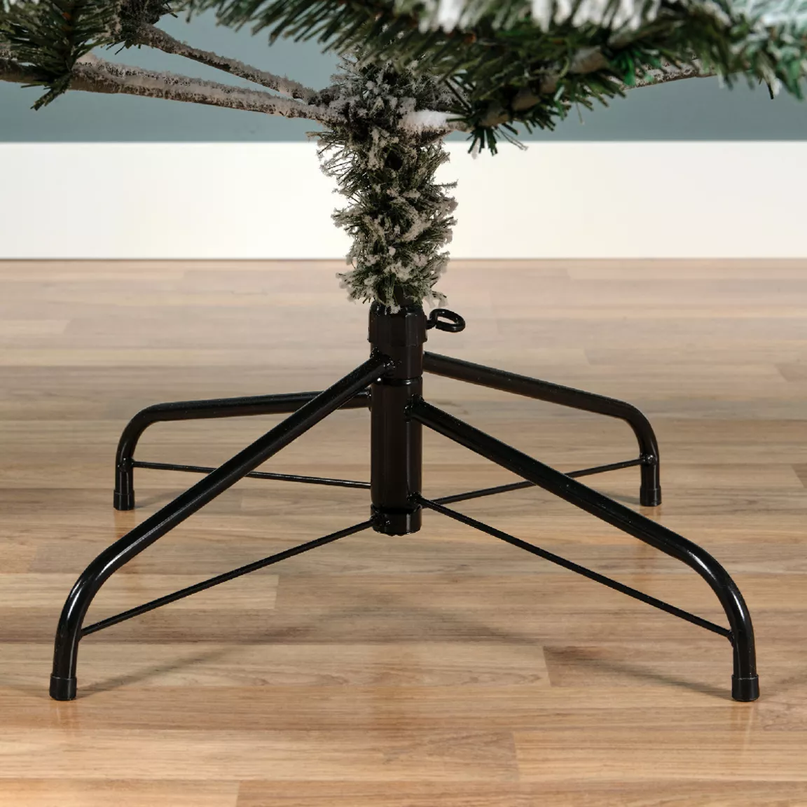 Sapin de Noël artificiel lumineux 400 LED H240 cm King Vert enneigé