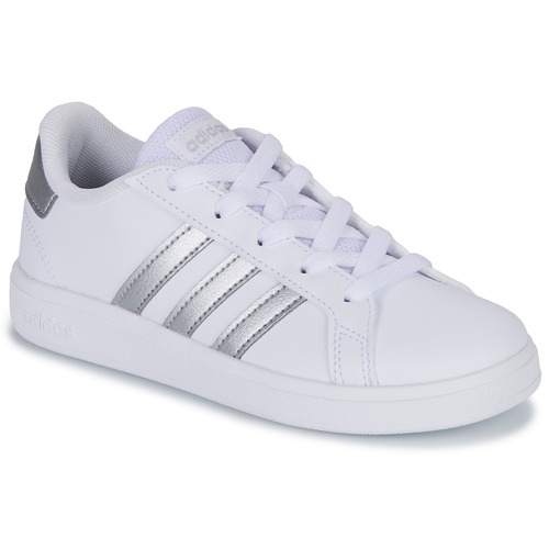 Adidas Sportswear - GRAND COURT 2.0 K - Blanc / Argent