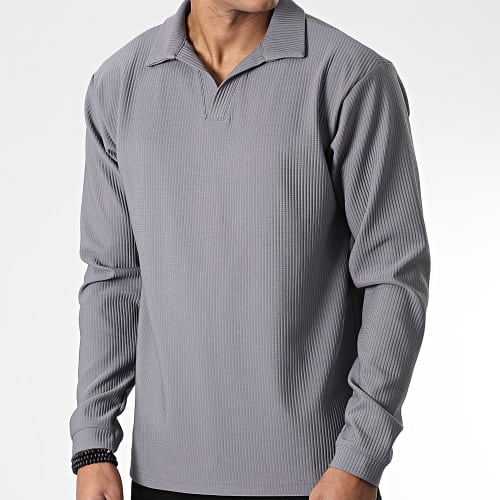 Polo Manches Longues TS-024 Gris