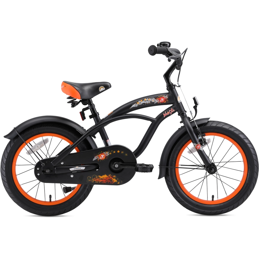 Bikestar Kinderrad 16 Zoll Cruiser schwarz