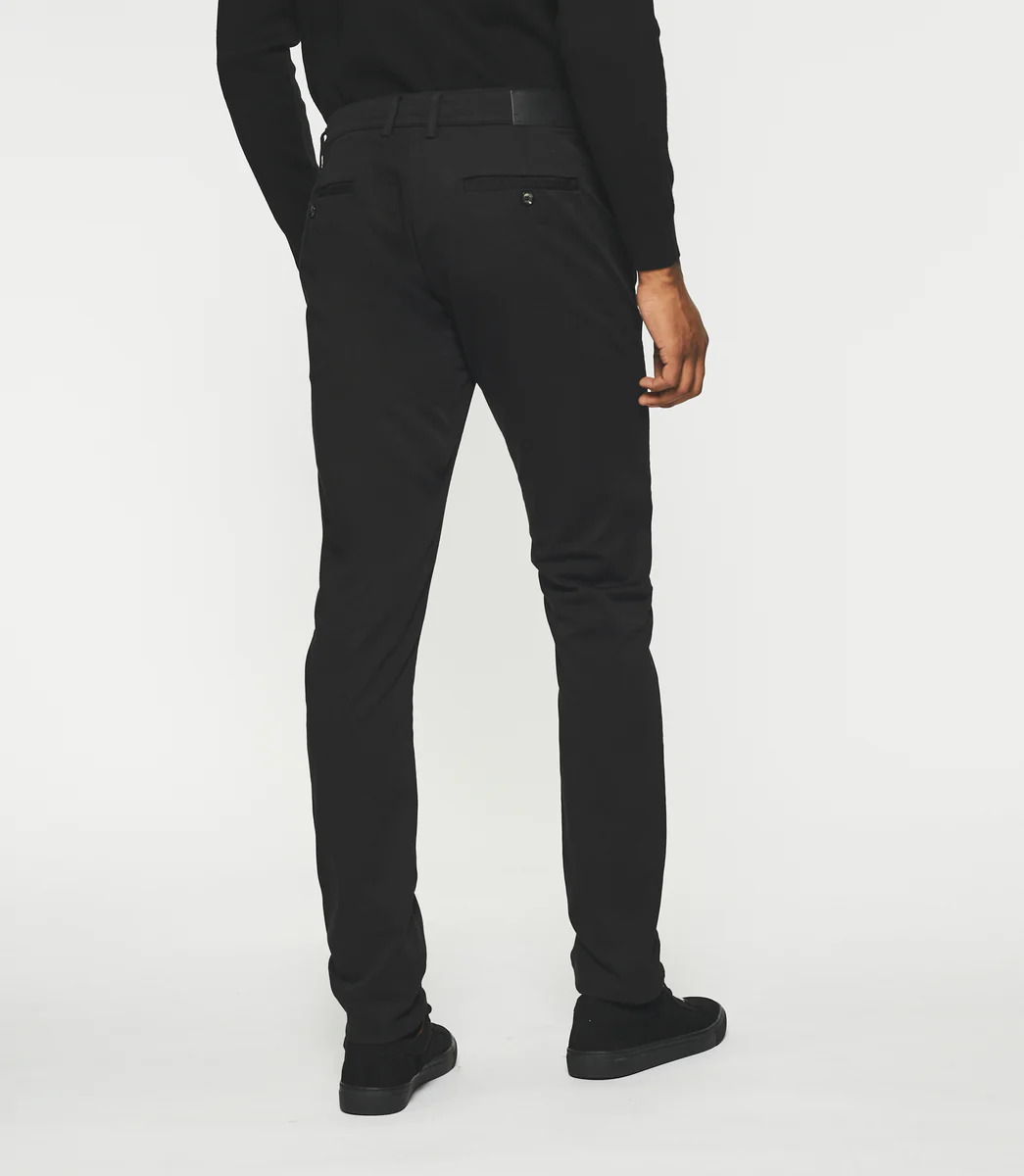Pantalon chino slim noir VANAMA