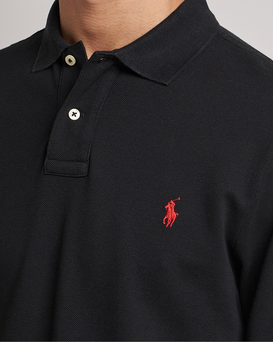 Polo Ralph Lauren Slim Fit Long Sleeve Polo Polo Black