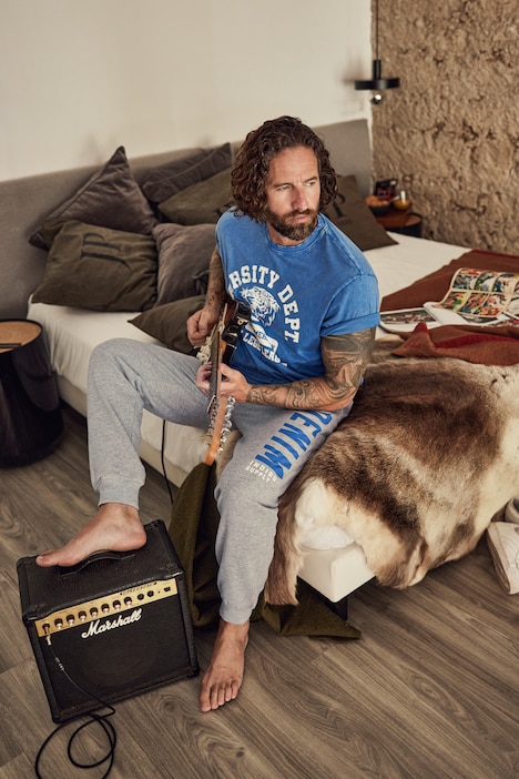 Sweathose, Homewear, Modern Fit, Elastikbund-, saum, bis 8 XL