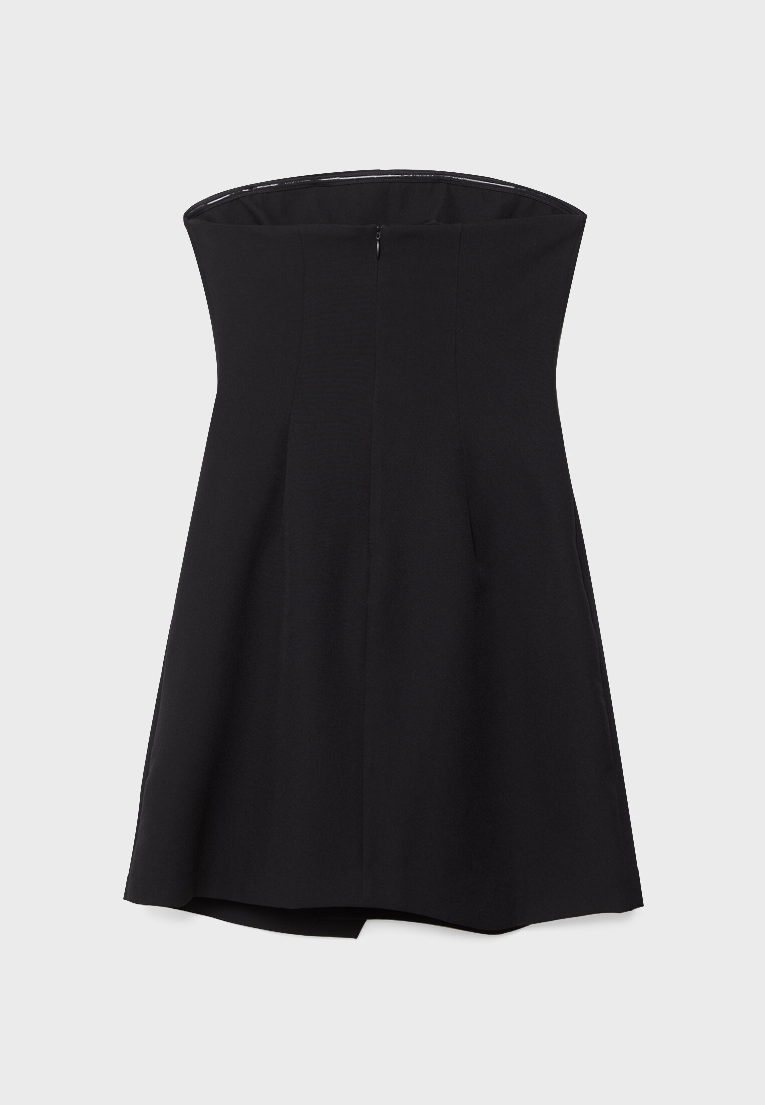 vestido curto sem alças