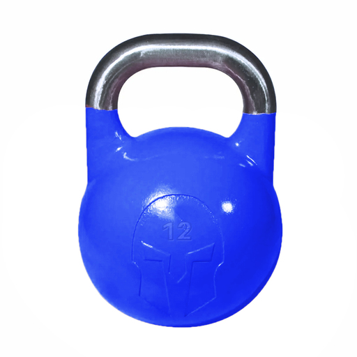 Halter de competição Gladiatorfit em ferro fundido com logotipo em relevo, 12 kg