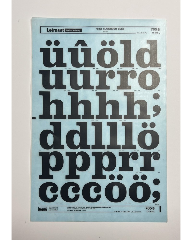 letraset-785B- CLARENDON BOLD - 192pt