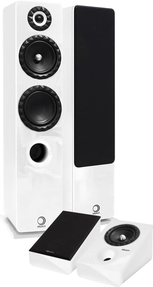 Elipson Prestige Facet 14F Blanc   Elipson Prestige Facet 6 ATM Blanc Enceintes colonne