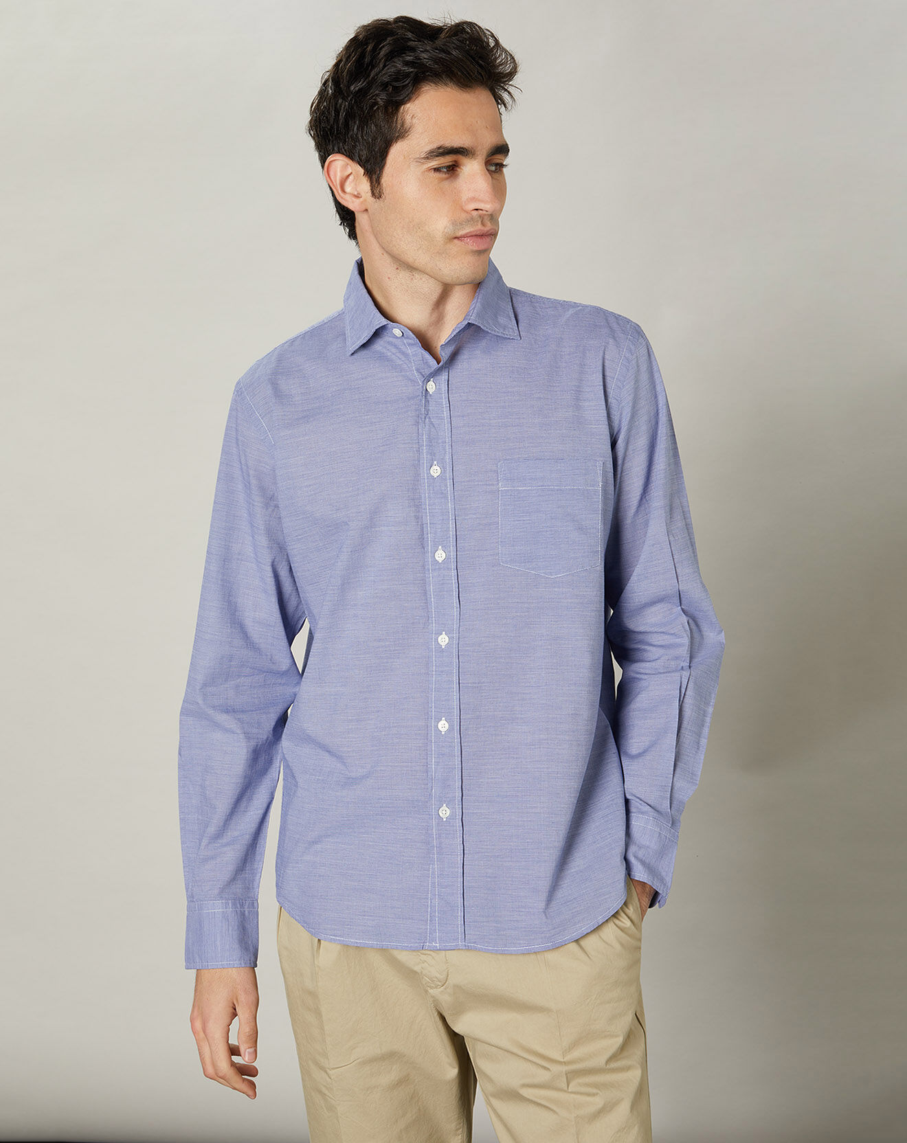 Hartford Chemise regular Paul bleue