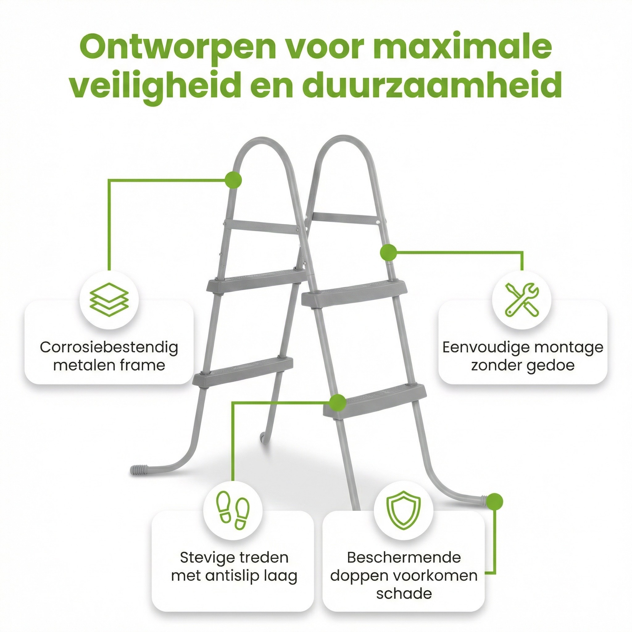 Bestway Flowclear zwembadtrap - 84 cm