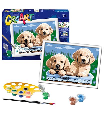 Ravensburger CreArt Males?t - Cute Puppies