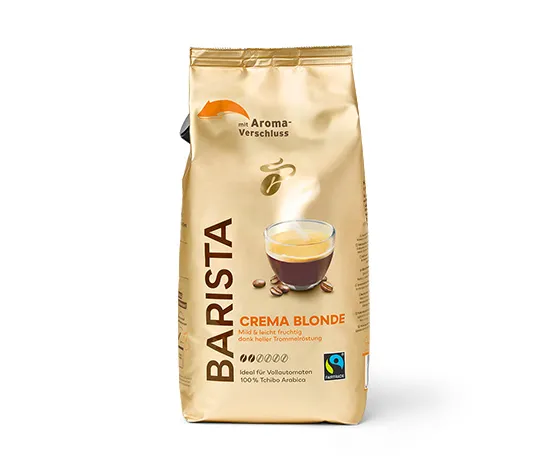 BARISTA Crema Blonde – 8x 1 kg Ganze Bohne