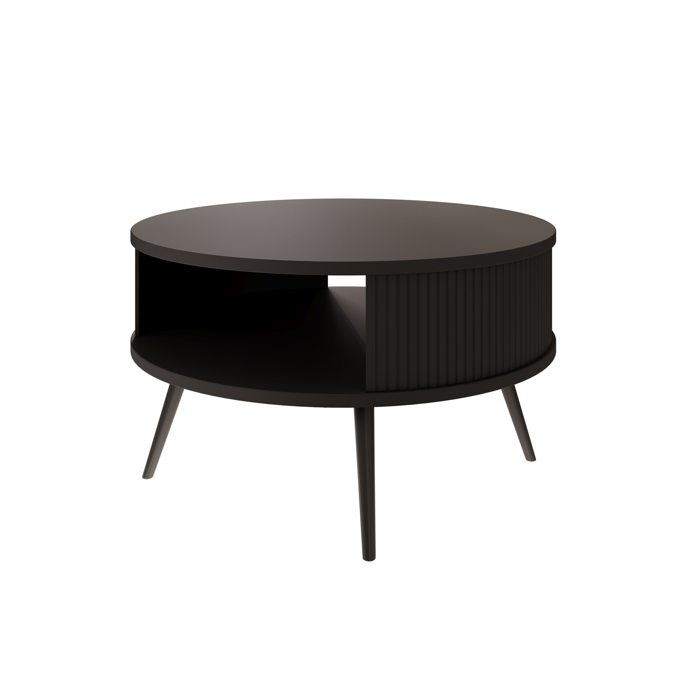 Salontafel Riley - Zwart - 76x76x44 cm