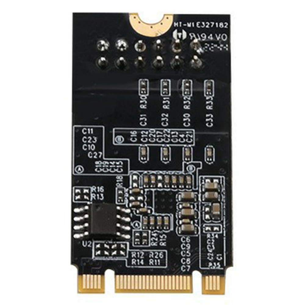 M.2 (B M Key) auf Gigabit Ethernet LAN RJ45 Netzwerkkarte für PC / Computer (10/100/2500 MBit/s) Adapter mit Softblende - Silber
